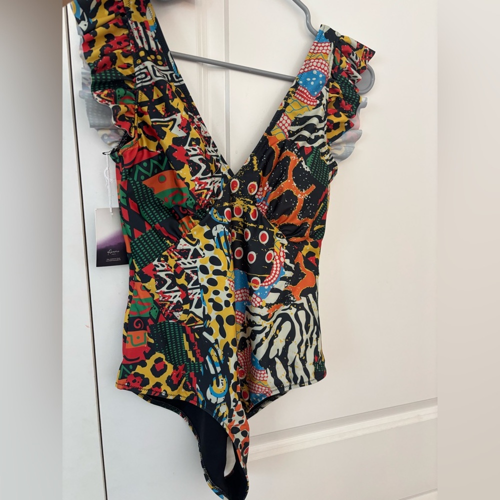 Colorful Patterned Women's One Piece Swimsuit